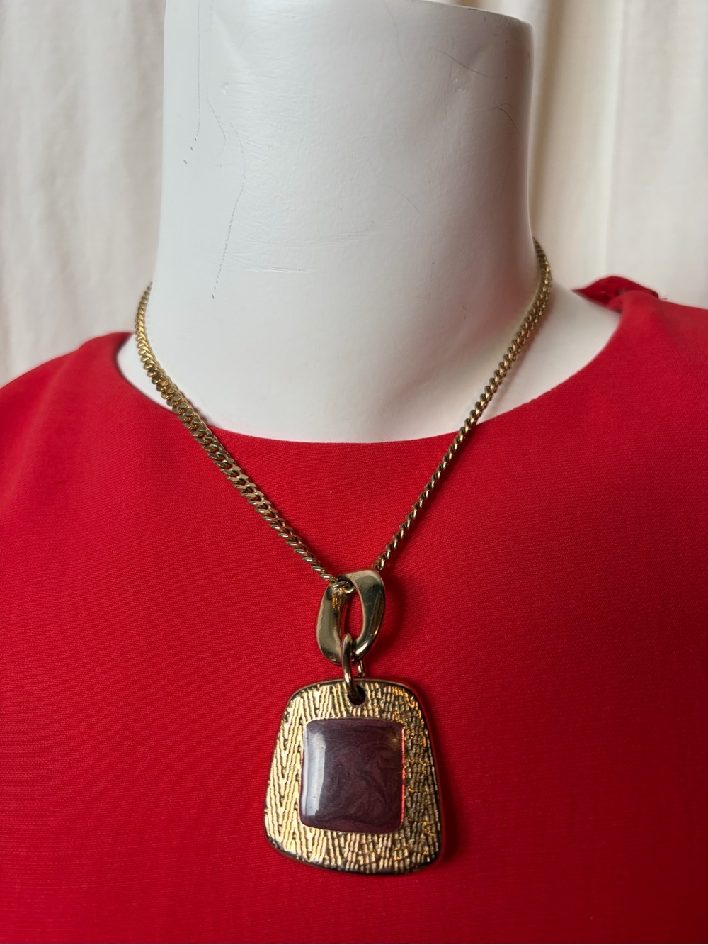 Vintage Ernst Gideon Bek Gold Plated Enamel Germany Pendant